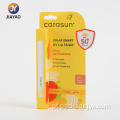 Cartão blister de proteção UV para proteção labial